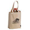 Promotional EcoSmart Organic Cotton Grocery Tote Bag - 11" w x 15.5" h x 6" d with Logo