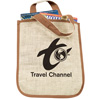 Promotional Monaco Jute Tote Bag - 13-1/4" w x 16" h" with Logo