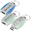 Promotional Acrylic/Metal Key Ring USB 2.0 Memory Drive - 2GB with Logo