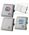 Promotional * CLOSEOUT * 100% Recycled Chipboard Notebook  - 5" x 7" with Logo