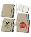 Promotional Eco-Window Recycled Chipboard Notebook - 5" x 7" with Logo