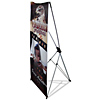 Promotional Vertical Banner w/ Stand - 27" x 75" with Logo