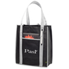 Promotional PolyPro Non-Woven Contrast Carry-All Grocery Tote Bag - 13" w x 14.5" h x 6" d with Logo