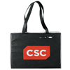 Promotional PolyPro Non-Woven Mega Zippered Box Tote Bag - 20" w x 16" h x 6-1/4" d" with Logo