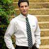 Promotional No-Iron Pinpoint Oxford Shirt by Vantage ® - Men&prime;s with Logo