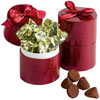 Promotional Chocolate Truffle Treats in Gift Canister - 10 Pieces with Logo