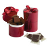 Promotional Chocolate Fudge Treats in Gift Canister - 10 Pieces with Logo