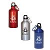 Promotional Aluminum Scout Bottle with Carabiner - 20 oz. with Logo