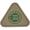 Promotional Recycled Coasters - Triangle with Logo