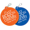 Promotional Reflective Zipper Pull - Circle with Logo