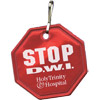 Promotional Reflective Zipper Pull - Octagon with Logo