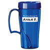 Promotional Arrondi ® Travel & Desktop Mug with Write-On Panel by VisionUSA ® - 16 oz. with Logo