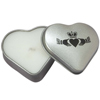 Promotional Heart Candle Tin with Logo
