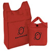 Promotional Recycled Reusable Tote Bag with Carry Pouch - 12" w x 21.5" h x 6" d with Logo