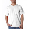 Promotional Union Made Pocket T-Shirt by Bayside ™ - White with Logo