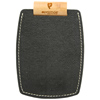 Promotional Recycled Textured Jotter w/ Wood Tube Binding - 3" x 4" with Logo