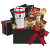 Promotional Faux Leather Keepsake Box with Stainless Steel Tumbler with Logo
