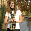 Promotional Flannel Fleece Scarf - 78" x 9-1/4" with Logo