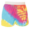 Promotional Tie-Dye Elastic Boxer Short - Rainbow Swirl with Logo