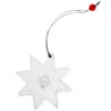 Promotional Frost Star Ornament with Logo