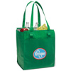 Promotional Deluxe Insulated Non-Woven Grocery Shopping Cooler Tote Bag - 11-1/2" w x 13-1/2" h x 7-1/4" d" with Logo