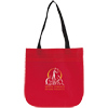 Promotional Oval Texture Non-Woven Tote Bag - 15" w x 15" h x 3.5" d with Logo