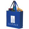 Promotional Non-Woven Folding Grocery Shopper Tote Bag - 13-1/2" w x 14-1/2" h x 6-3/4" d" with Logo