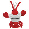 Promotional Stuffed Lobster Keychain Ornament with Logo