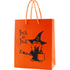 Promotional Halloween Euro Tote-Style Trick or Treat Bag, Matte Laminated Finish - 8" w x 10" h x 4" d with Logo