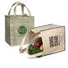 Promotional Jumbo Jute Reusable Grocery Shopping Tote Bag - 13" w x 15" h x 10" d with Logo