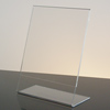 Promotional Slant Back Acrylic Sign Holder - 8.5" x 11" with Logo