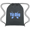Promotional Hit Drawstring Backpack - 12.5" w x 17" h with Logo