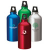 Promotional Aluminum Flask with Dome Pull- Top - 16.9 oz. with Logo