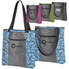 Promotional Paint Splatter Tote - 14" w x 14-1/2" h x 2-3/4" d with Logo