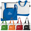 Promotional Color Bright Large Tote - 14" w x 16-1/2" h x 4-3/4" d with Logo