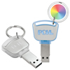 Promotional Light-Up Key USB 2.0 Memory Stick - 128MB with Logo
