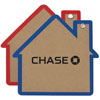 Promotional Recycled Brown Kraft Jotter - House with Logo