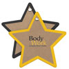 Promotional Recycled Brown Kraft Jotter - Star with Logo