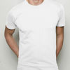 Promotional Fine Cotton Jersey T-Shirt by American Apparel ® - Men&prime;s - White with Logo