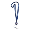Promotional Polyester Lanyard with Retractable Badge Reel - 5/8" Wide with Logo