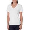 Promotional Ring-Spun Organic Cotton Short-Sleeve Tee by UltraClub ® - Women&prime;s - White with Logo
