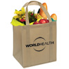 Promotional Jumbo Reusable Grocery Shopping Tote Bag - 13" w x 15" h x 10" d with Logo