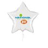 Promotional Star Shaped Microfoil Balloons - 20" with Logo