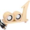 Promotional Wooden Desktop Speaker - Number 1 with Logo