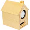 Promotional Wooden Desktop Speaker - House with Logo