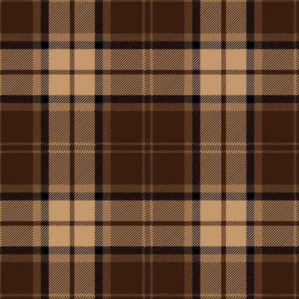 Black with Brown Plaid