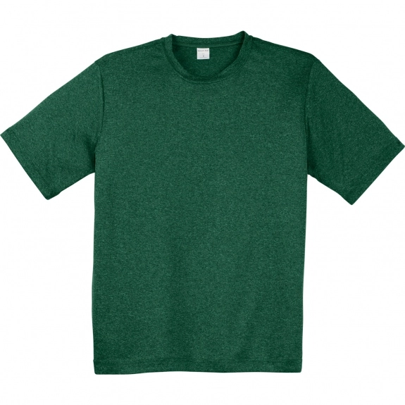Forest Green Heather Sport-Tek Heather Contender Logo T-Shirt - Men's