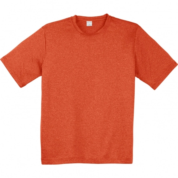 Deep orange heather Sport-Tek Heather Contender Logo T-Shirt - Men's