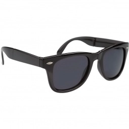 Black Folding Promotional Sunglasses