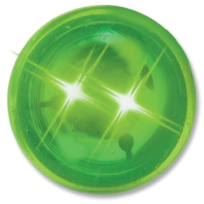 Green BuzBalls Promotional Flashing Super Ball w/ LED